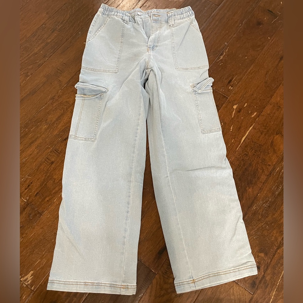 No Boundaries Denim Cargo Pants - Picture 1 of 2
